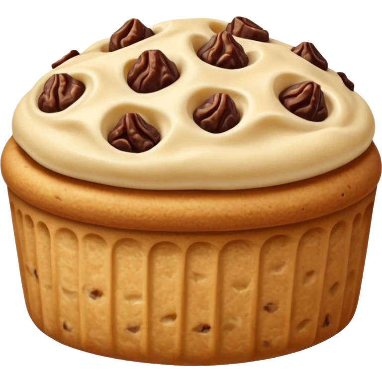 one filled date with like cookie dough topping  emoji