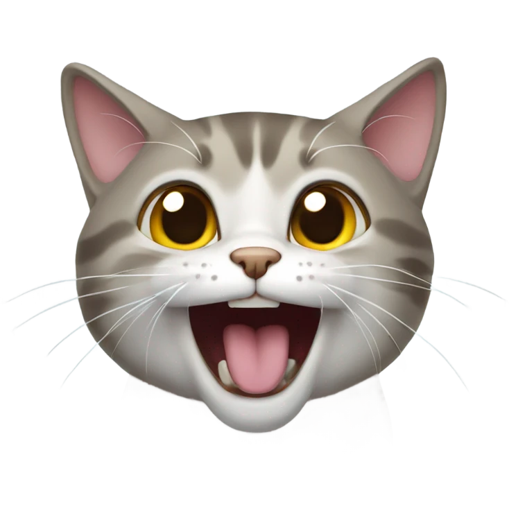 Cat meowing  emoji