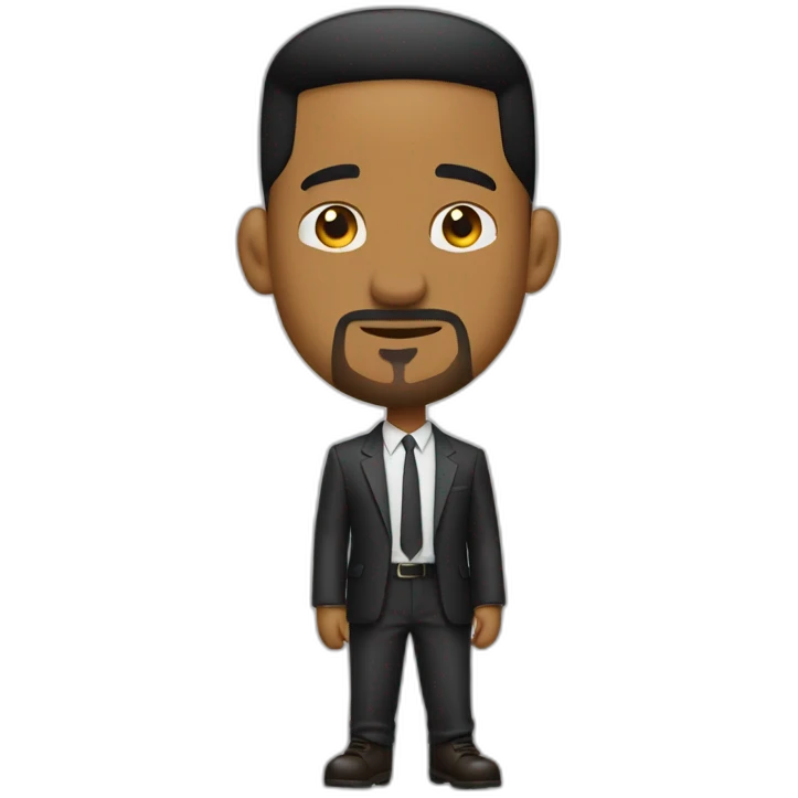 Will smith pointed back view emoji