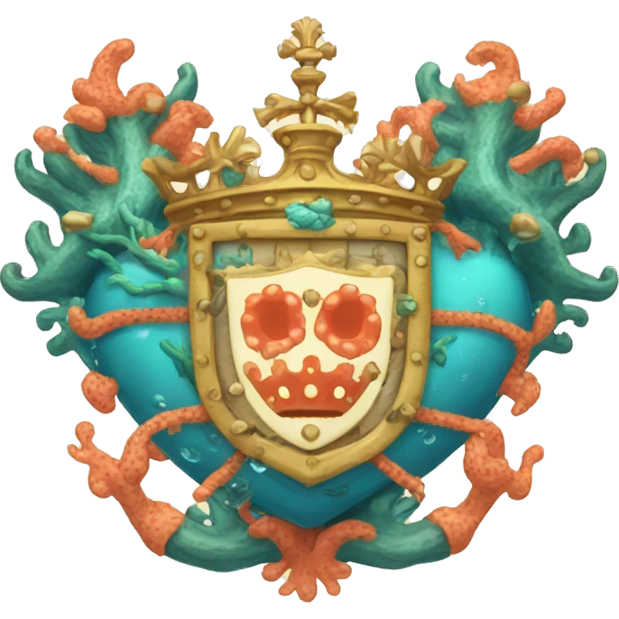 Coral Sea kingdom coat of arms emoji