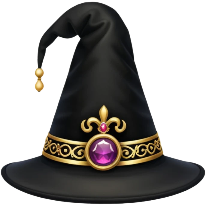 A black magic hat emoji