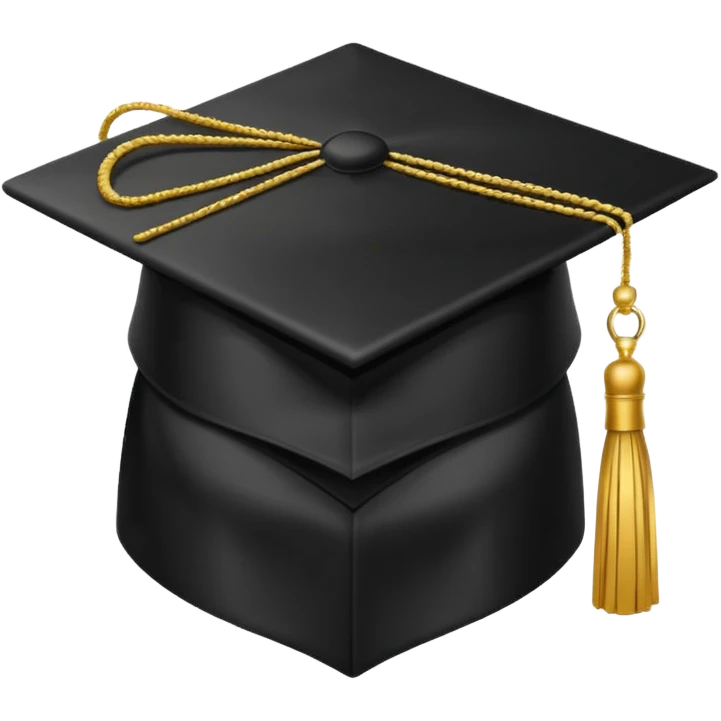 a graduation cap emoji
