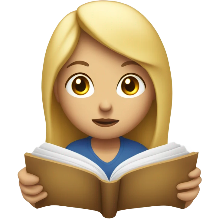 reading blonde  emoji
