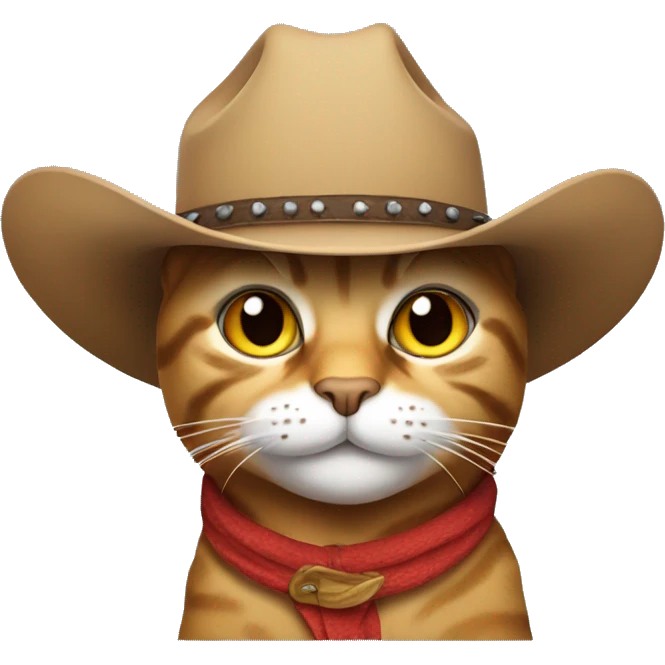 cat in a cowboy hat emoji