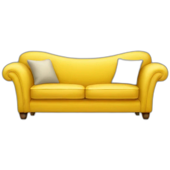 Yellow sofa emoji