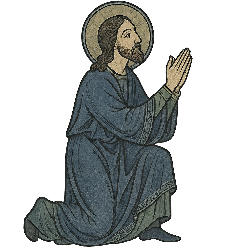 jesus praying  emoji