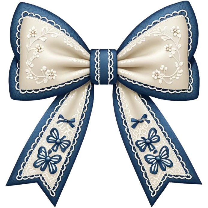 Lace bow emoji