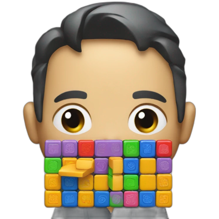 work play rubik emoji