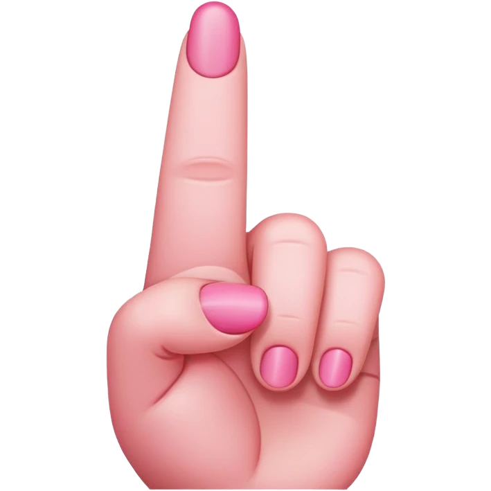 Pink middle finger  emoji
