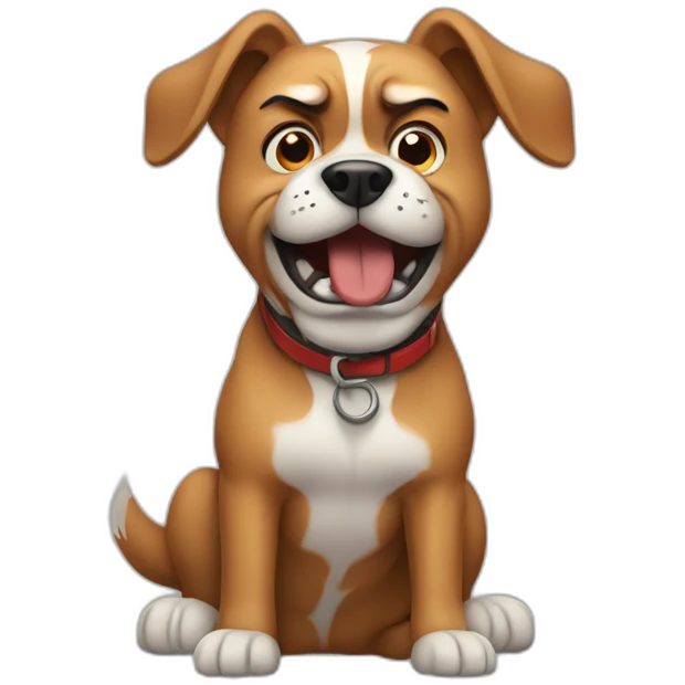 Angry dog emoji
