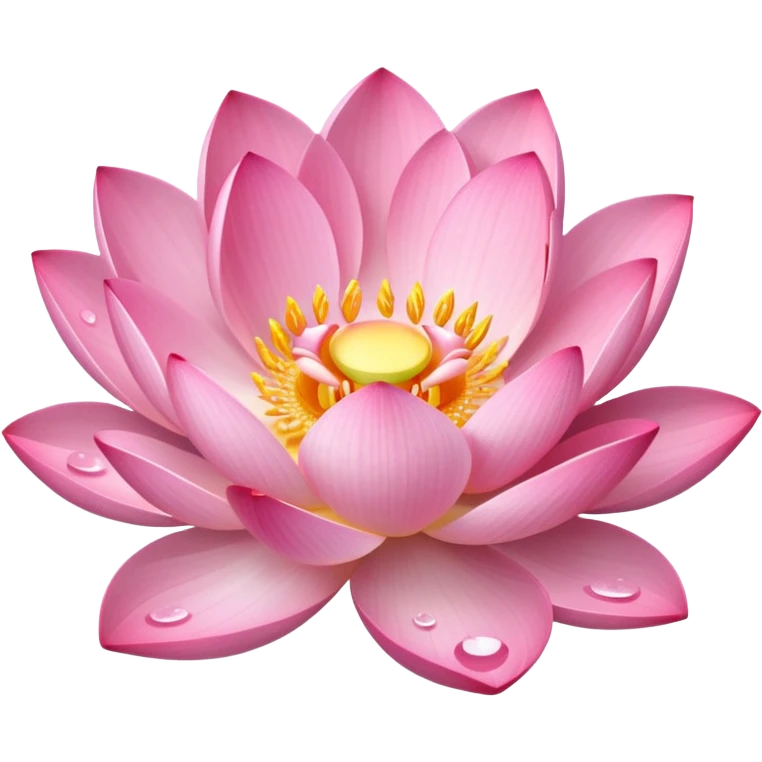 lotus flower, symbolizing serenity and composure emoji
