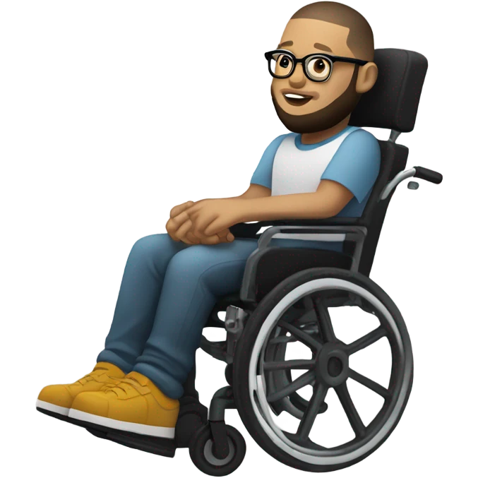 Andy mineo in a wheelchair emoji