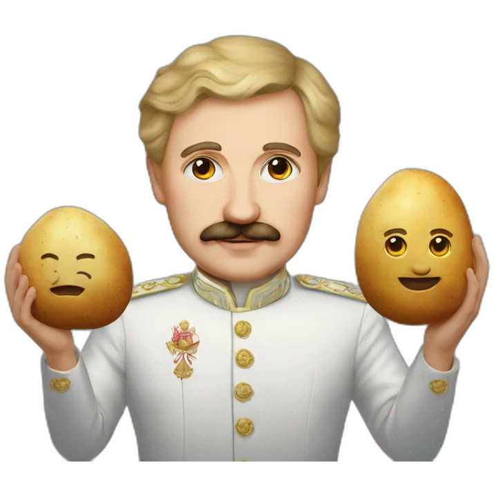 God and lukashenko and potato emoji