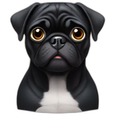 black pug emoji