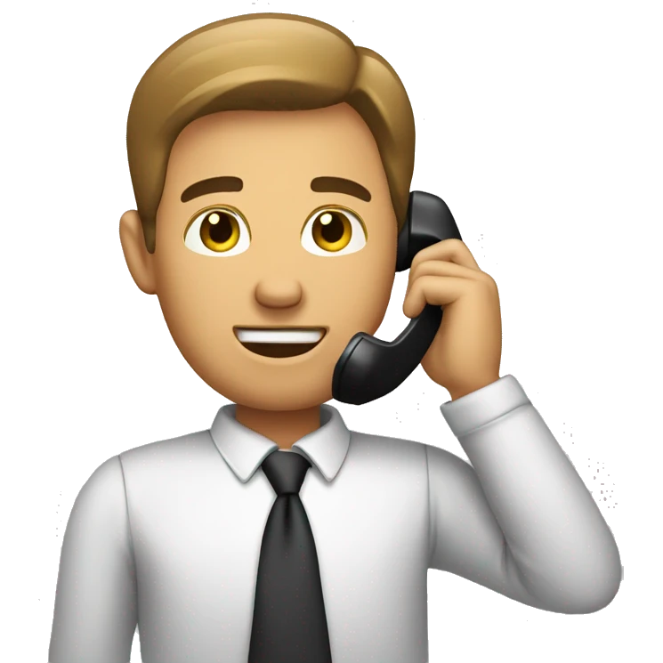man speaking on the phone emoji