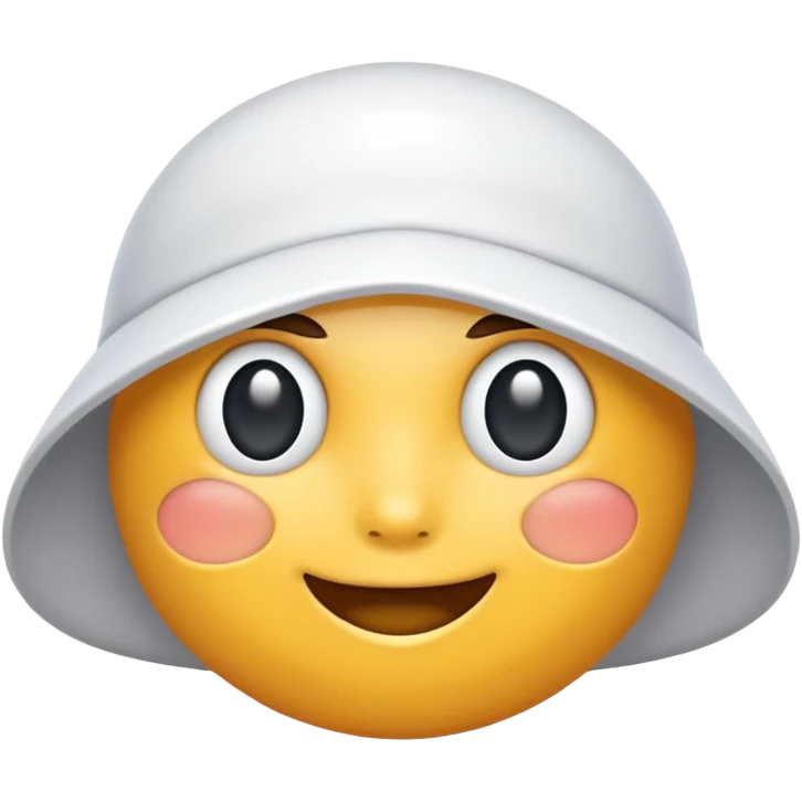 White fulcap emoji