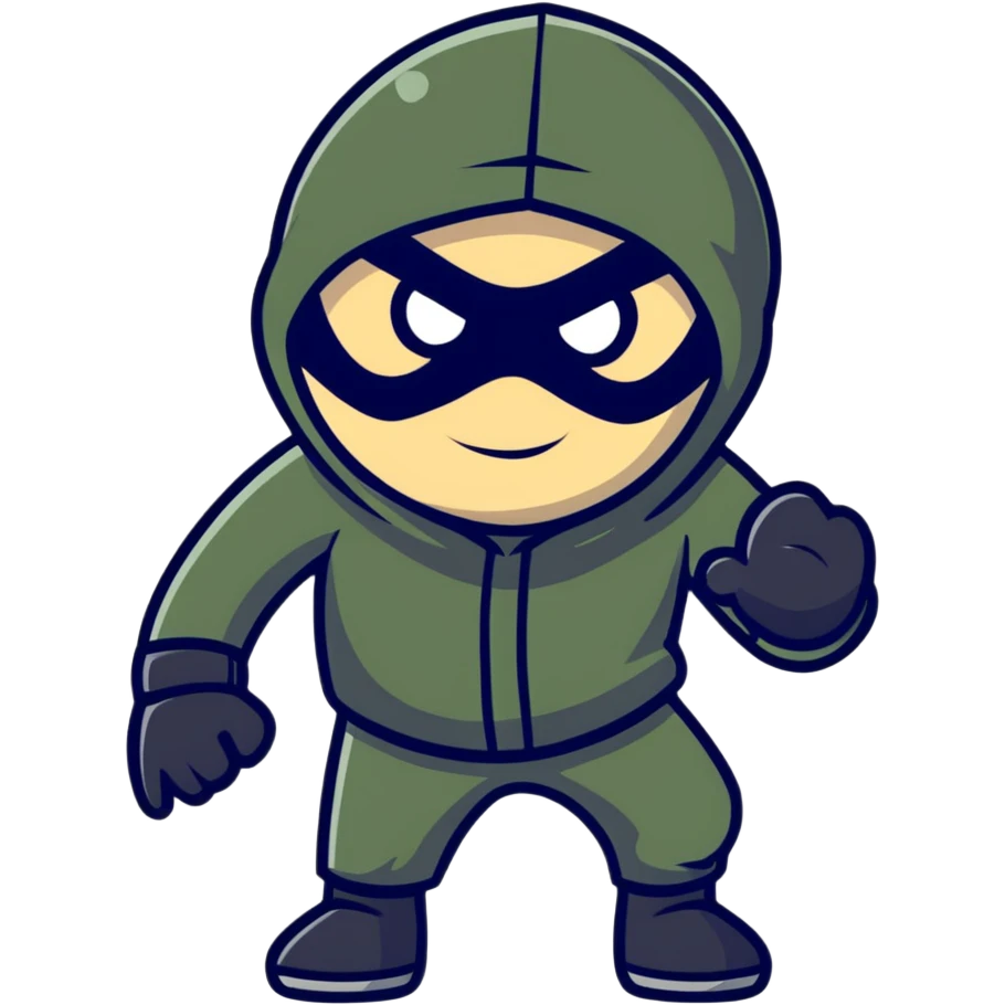 burglar character emoji