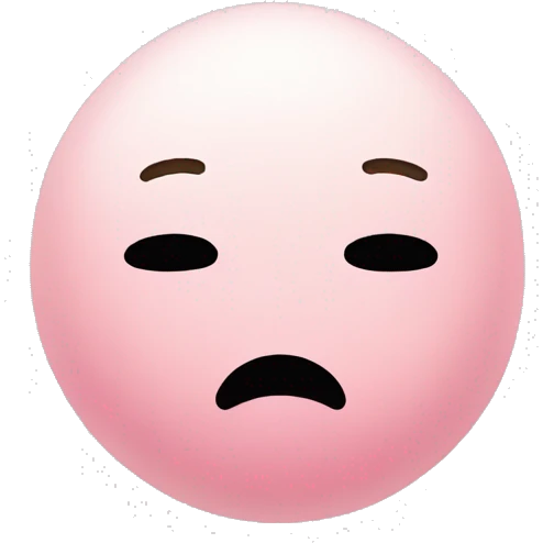 mochi with no face emoji