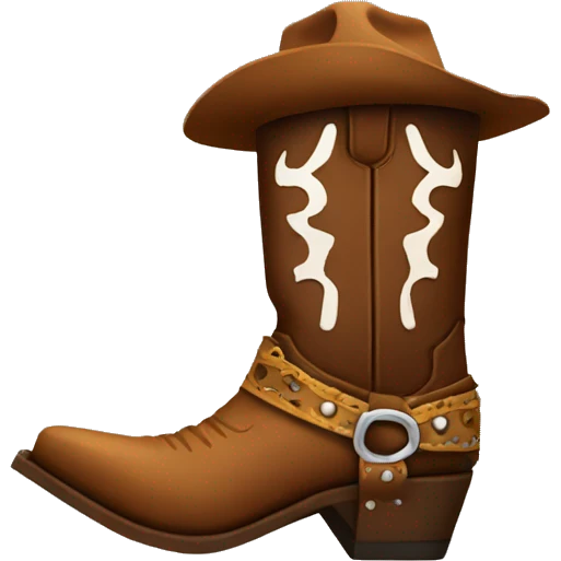 Cowboy boot  emoji