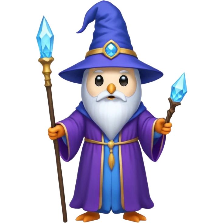 Penguin Wizard emoji