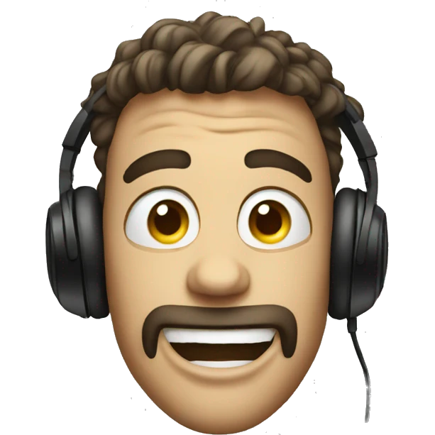 DJ WITH CRAZY FACE emoji