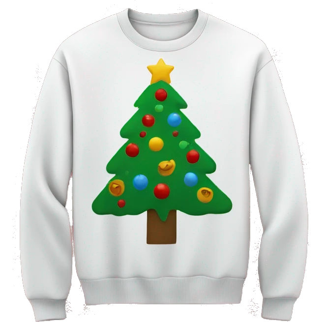 Christmas tree sweater emoji