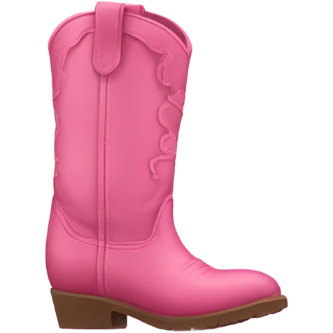 Pink country boots  emoji