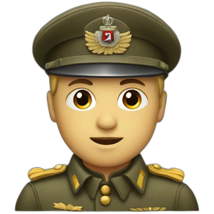 Car in a german world war 2 uniform emoji