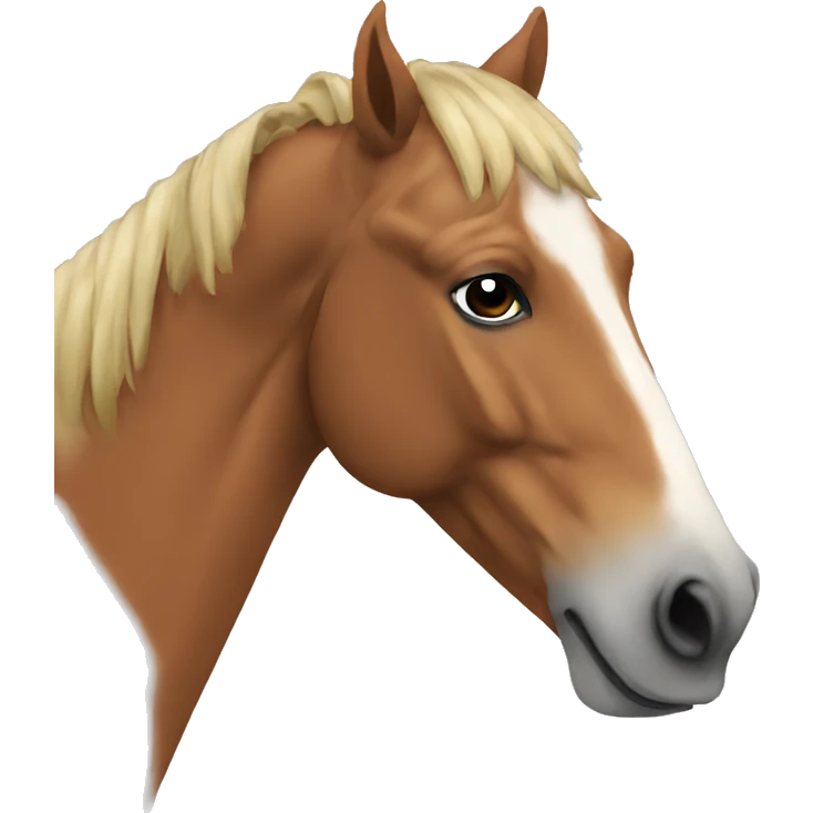 Horse hearing emoji