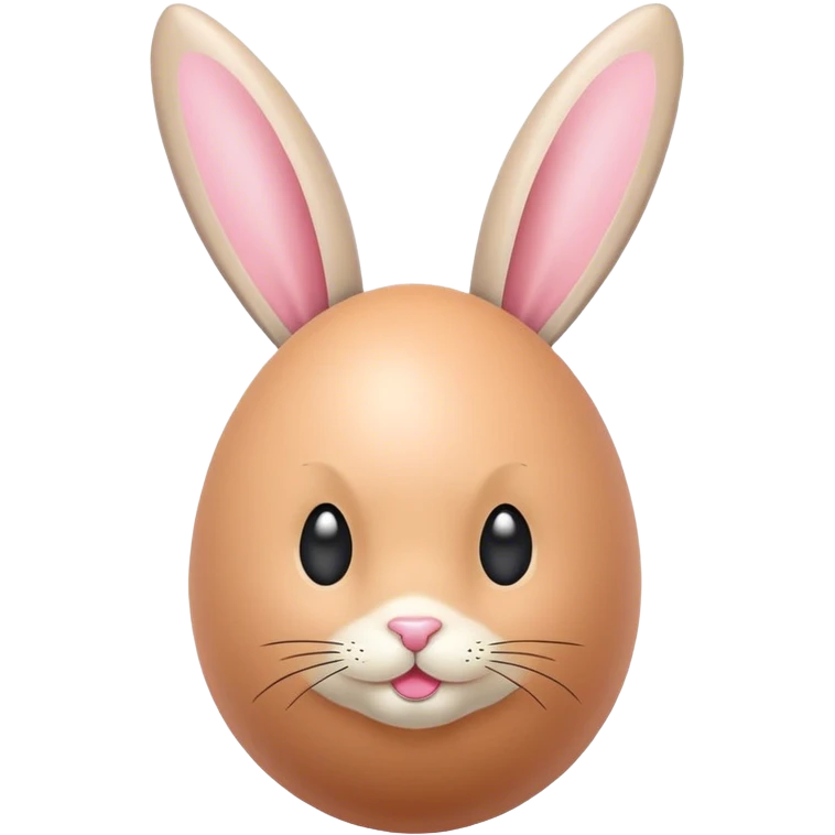 Egg dressed as playboy bunny emoji
