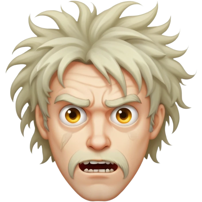 Crazy looking man emoji