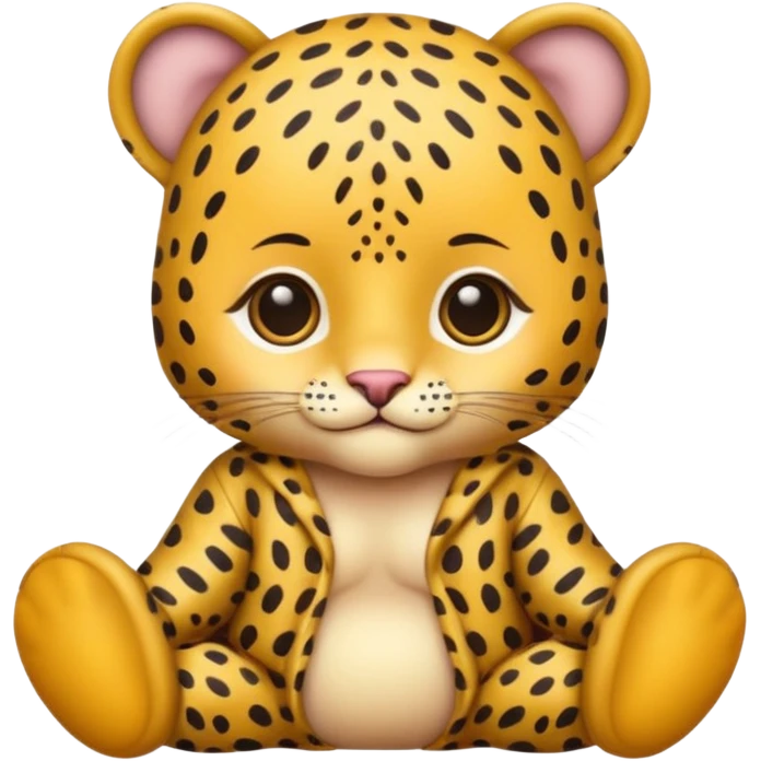 baby with leopard patterned clothes emoji
