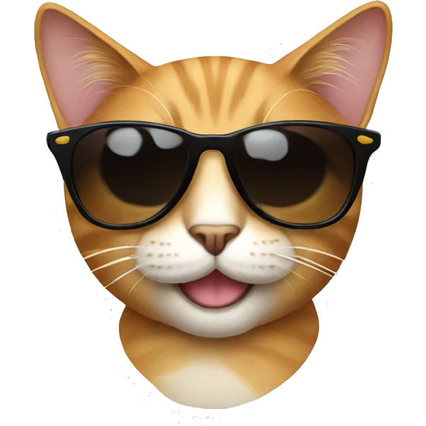Cat with sunglasses emoji