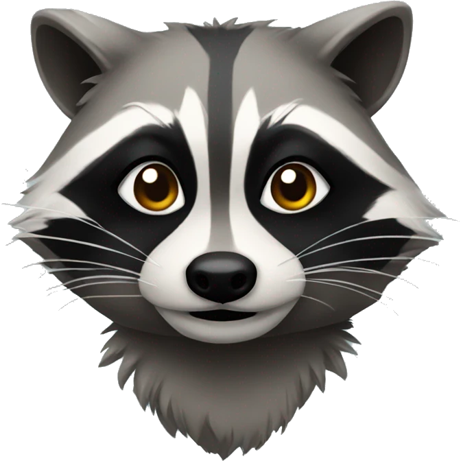 raccoon with piercing emoji