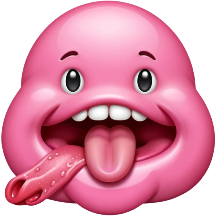 tongue emoji dripping wet creative emoji
