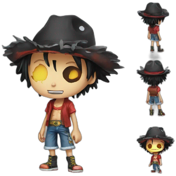luffy cyberpunk emoji