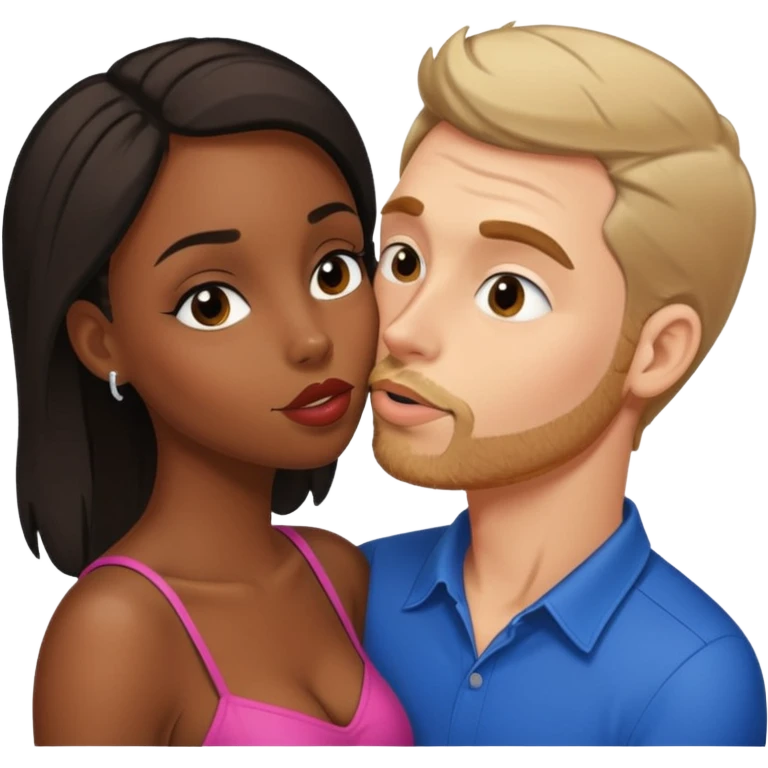 tan white man french fucking his black girlfriend doggystyle  emoji