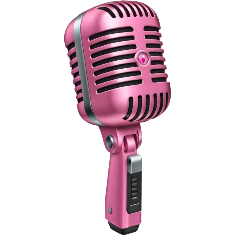 pink microphone emoji