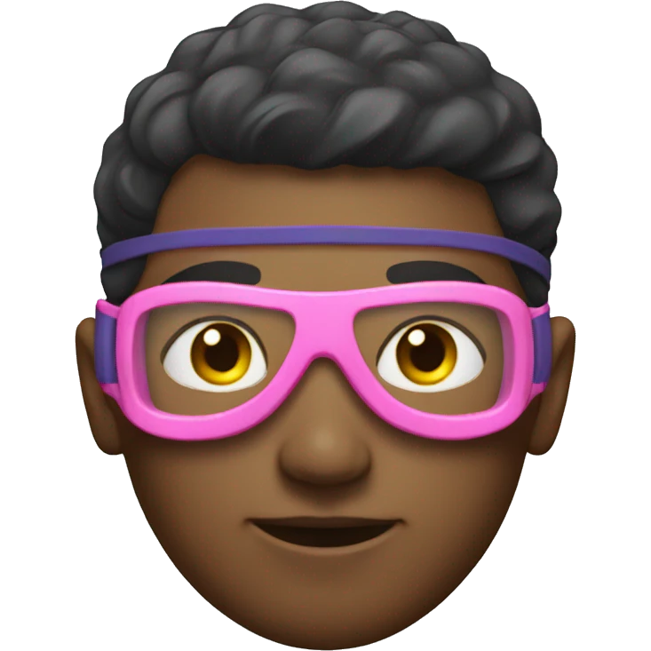 Swimmer with pink goggles emoji