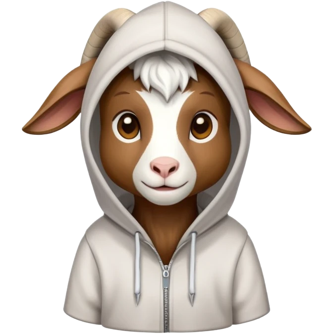 goat wearing a hoodie emoji