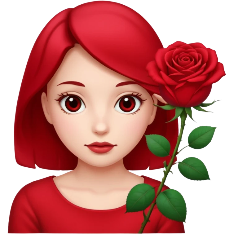 𝔄 𝔯𝔢𝔞𝔩𝔦𝔰𝔱𝔦𝔠 𝔯𝔬𝔰𝔢 𝗴𝗶𝗿𝗹 𝗿𝗼𝗹𝗶𝗻𝗴 𝗲𝘆𝗲𝘀 emoji