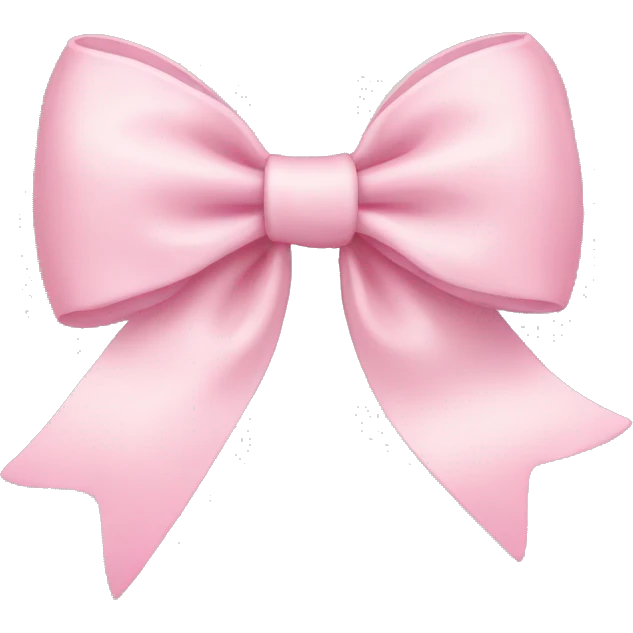 Light pink bow emoji
