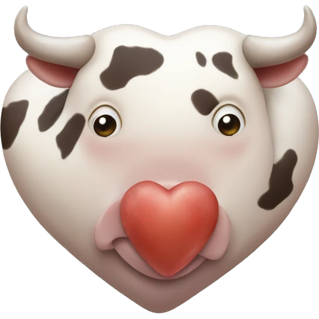 Cow heart  emoji