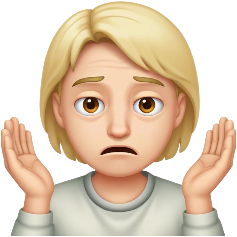 face of absolute disgust with both hands  emoji