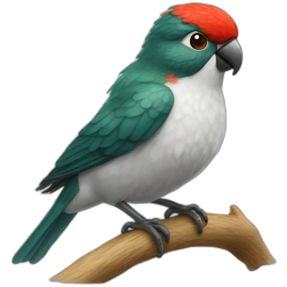 Agapornis besandose emoji