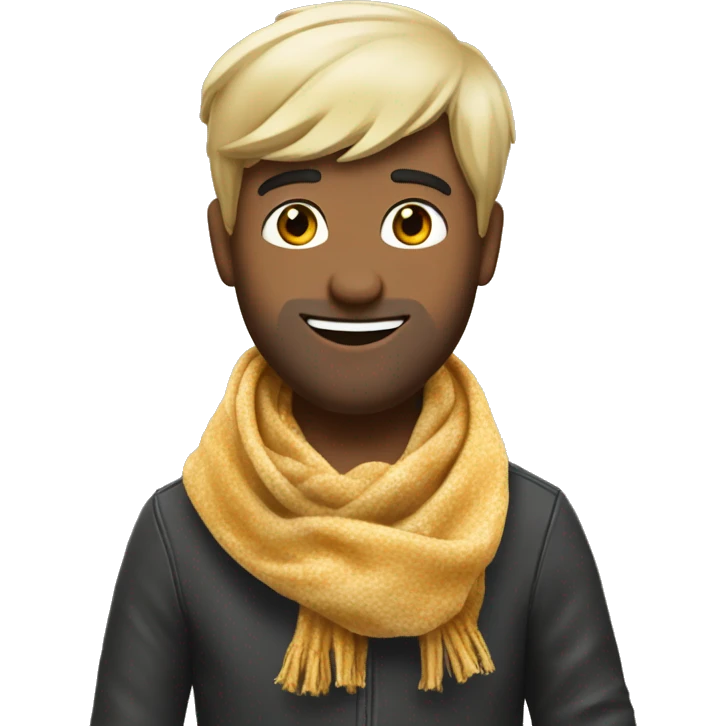 Celebrate youtuber amixem with scarf and celebration back emoji