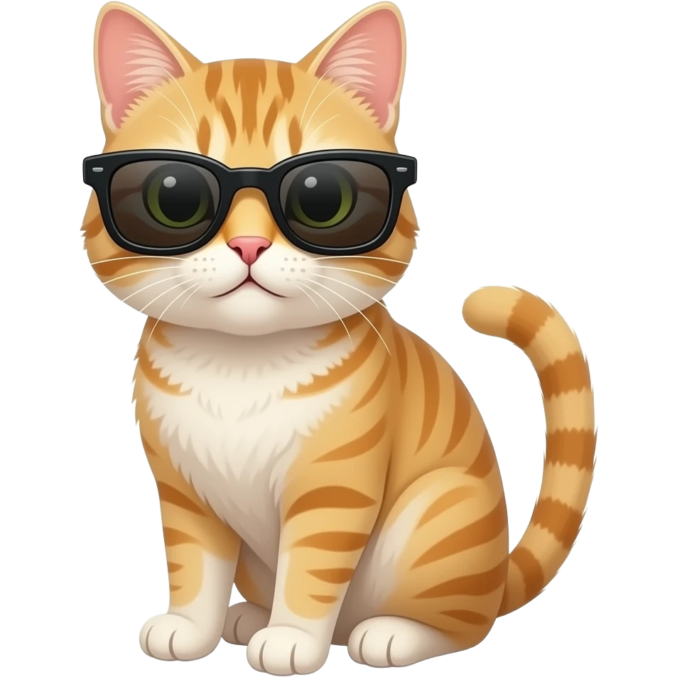 Cat wearing sunglasses emoji