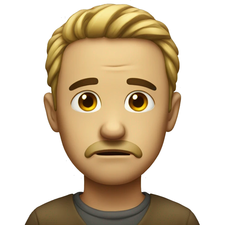 Sad face emoji