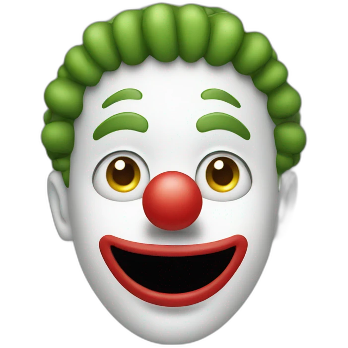 clown face with military salute emoji