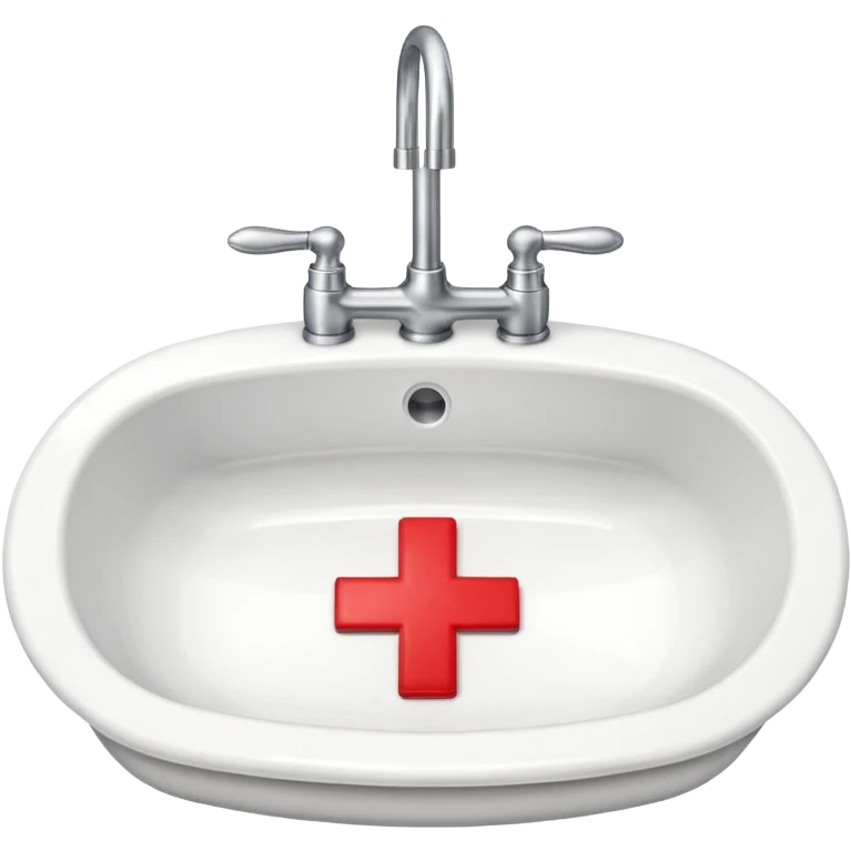 a sink with a red cross across it emoji